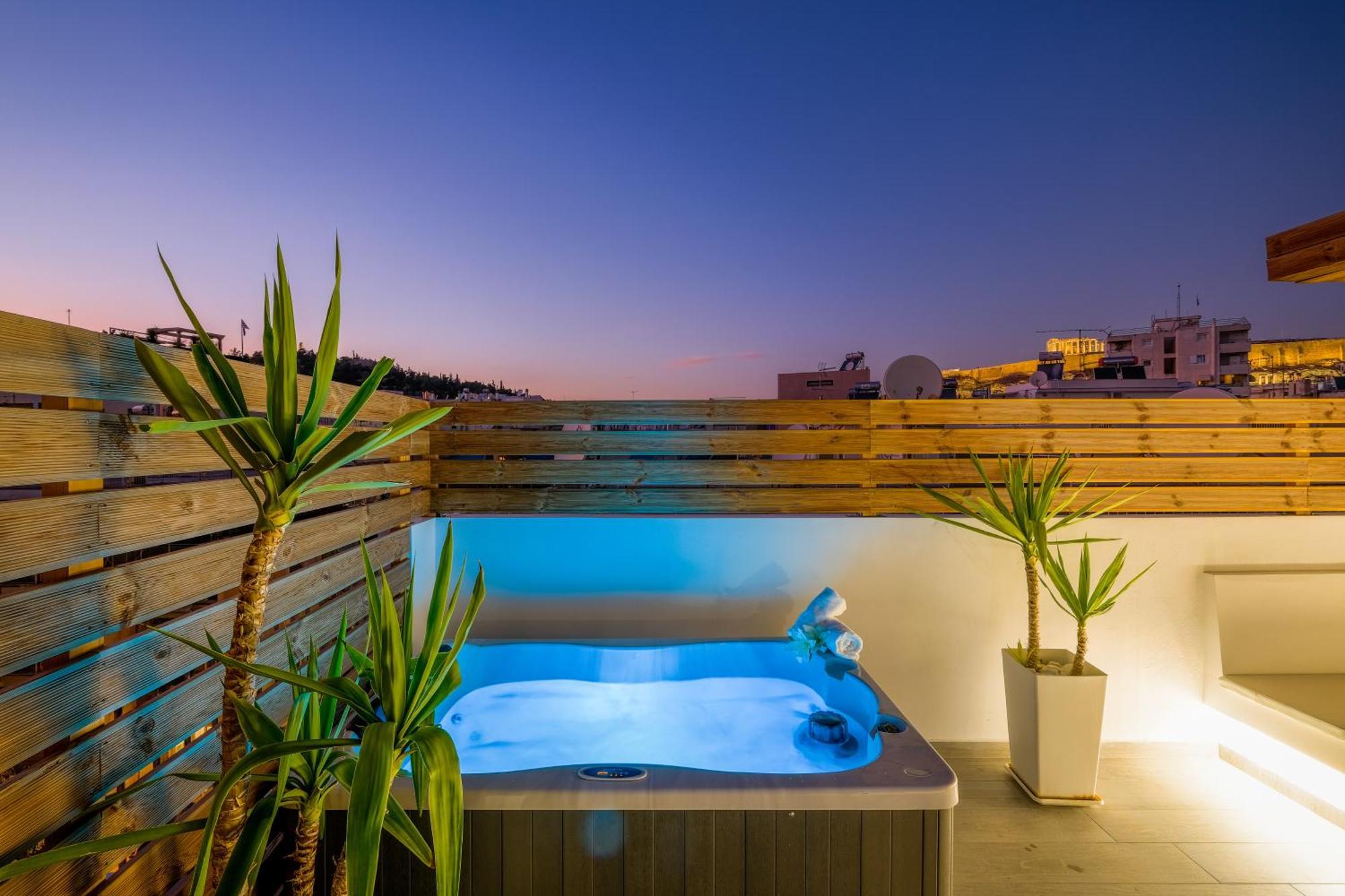 Ferienwohnung Acropolis View With Jacuzzi Athen Exterior foto